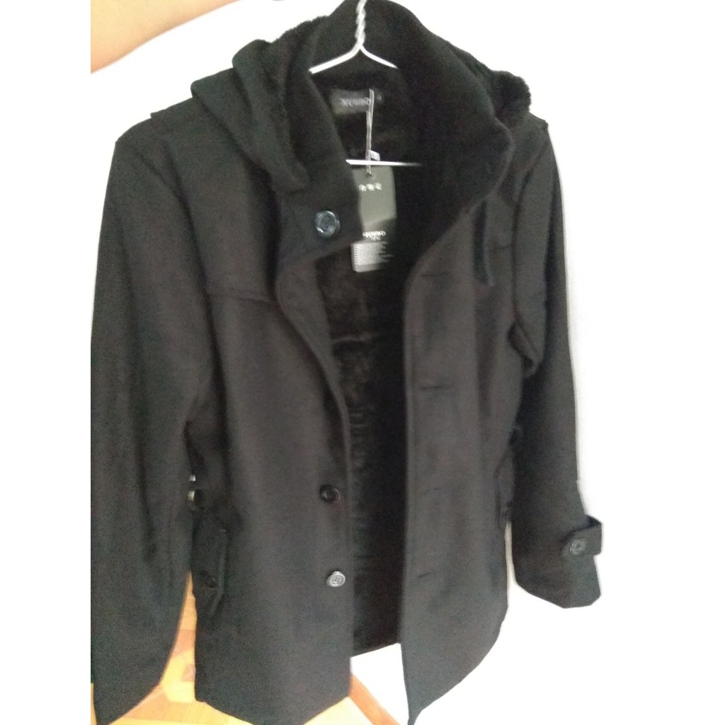 Áo Dạ Mangto Lót Nhung Mũ Tháo Rời