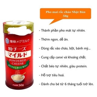 Phô mai rắc Meg 50g cho bé trên 6 tháng tuổi