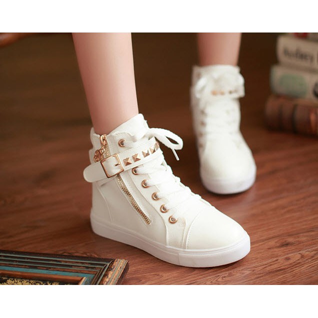 Giày Boot vải nữ xinh cá tính B002T | BigBuy360 - bigbuy360.vn