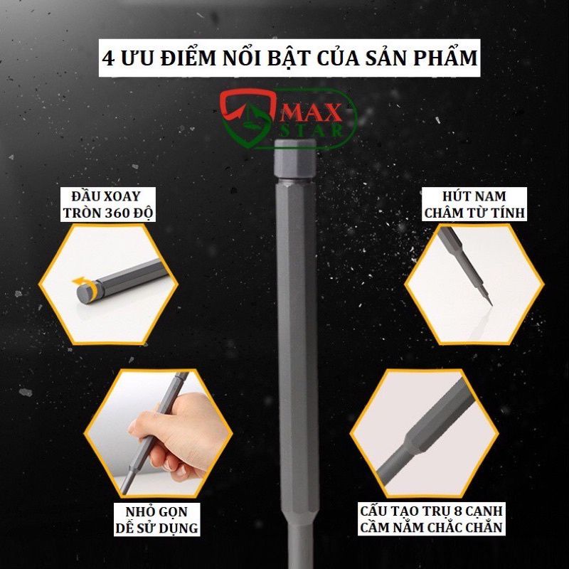 Bộ tô vít đa năng mini 24 đầu, Tua vít Đa năng cao cấp siêu bền Tô vít sửa điện thoại