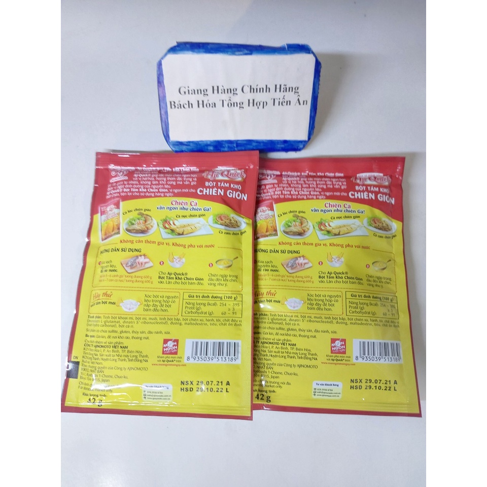 Combo 2 gói Bột Tẩm Khô Chiên Giòn Aji-Quick