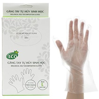 Gang tay/bao tay nilong dùng 1 lần tự hủy sinh học ecook.