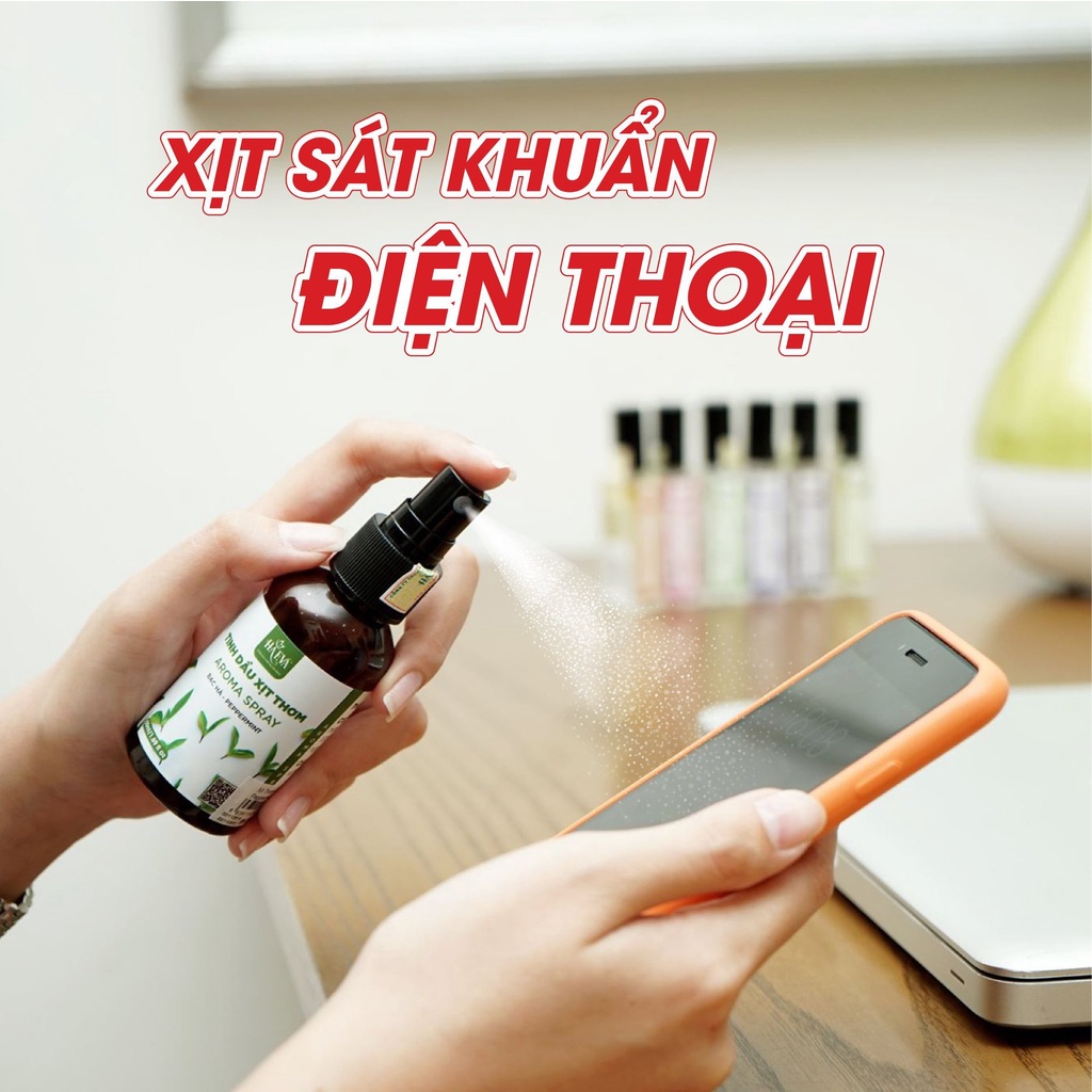 Tinh dầu xịt thơm Oải Hương Haeva 50ml, 100% thiên nhiên, giúp khử mùi, làm thơm, giảm căng thẳng, thư giãn