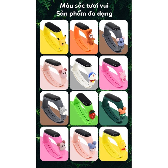 Đồng Hồ Cảm Ứng Điện Tử 7 Màu Sắc Tùy Chọn Chống Nước Cao Cấp