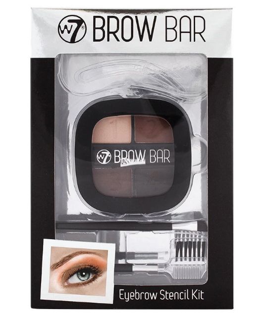 Bộ bột vẽ chân mày W7 BROW BAR Eyebrow stencil kit - Mỹ