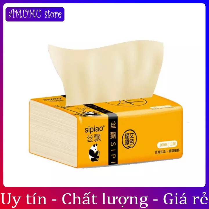 Giấy ăn gấu trúc SIPIAO nội địa trung quốc 300paper/gói