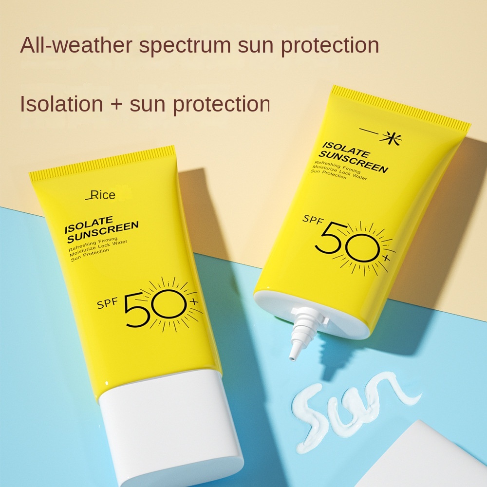 Kem Chống Nắng Spf50 + Chống Tia Cực Tím Trọng Lượng Nhẹ Dễ Tẩy Trang Không Nhờn