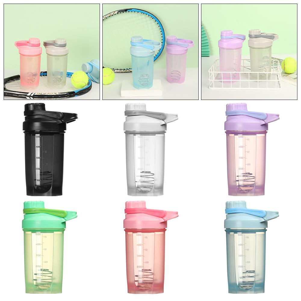 Bình Lắc Pha Chế Thức Uống Bằng Nhựa Dung Tích 500ml Kèm Dây Và Bóng Khuấy Tiện