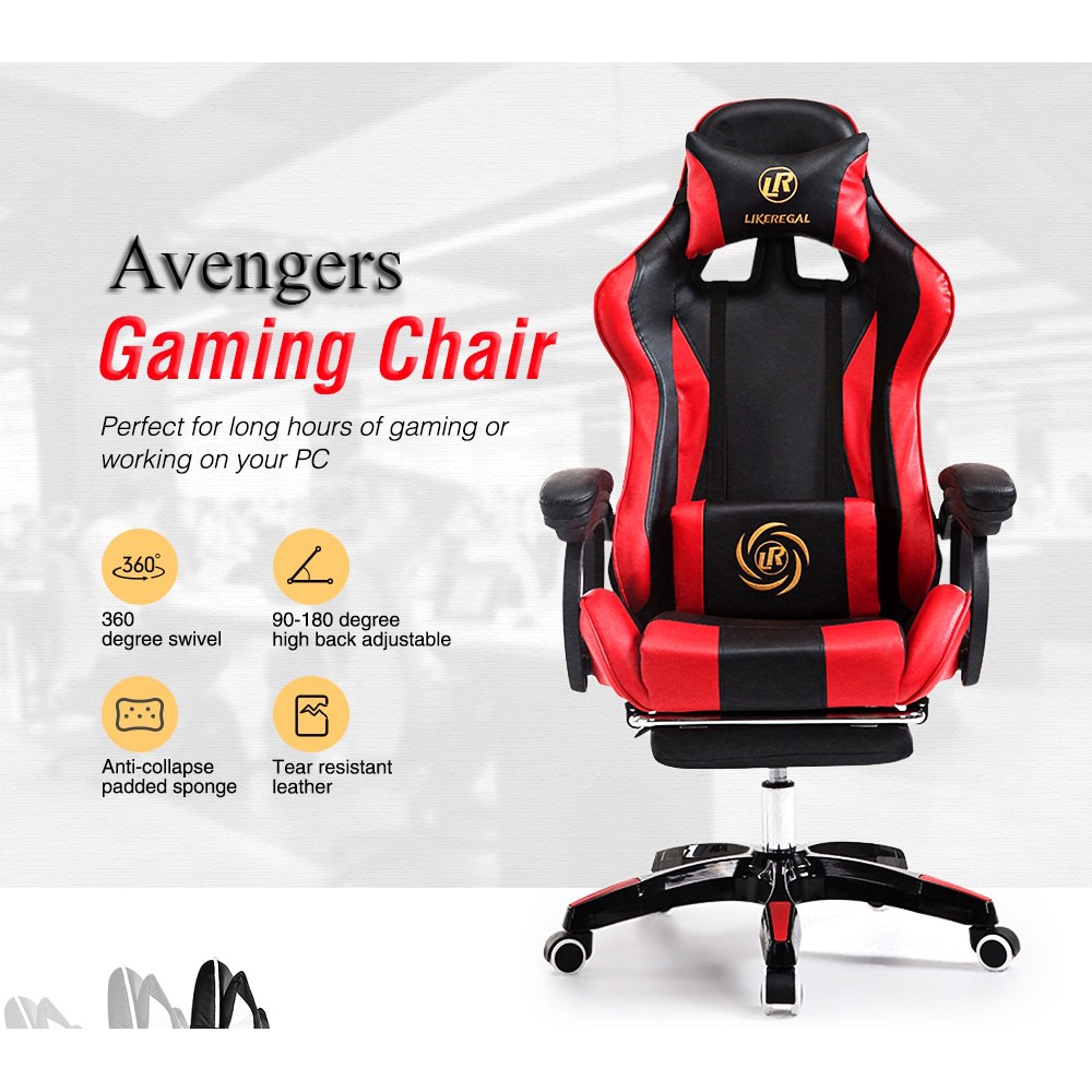 Ghế Gaming Avengers hàng nhập khẩu nguyên chiếc kèm chức năng Massage lưng cao cấp. Mã BG-02 , BG-01