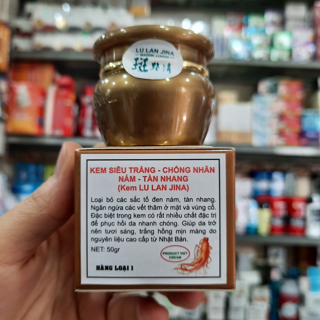 Kem Siêu Trắng Chống Nhăn Nám Tàn Nhang Lu Lan Jina - 40g