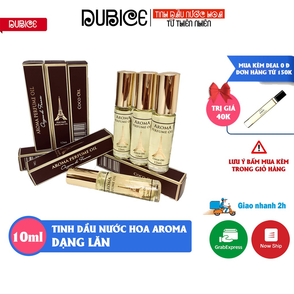 Tinh dầu nước hoa Aroma 12ml dạng lăn mini gồm 15 mùi nước hoa nam nữ cao cấp | Thế Giới Skin Care