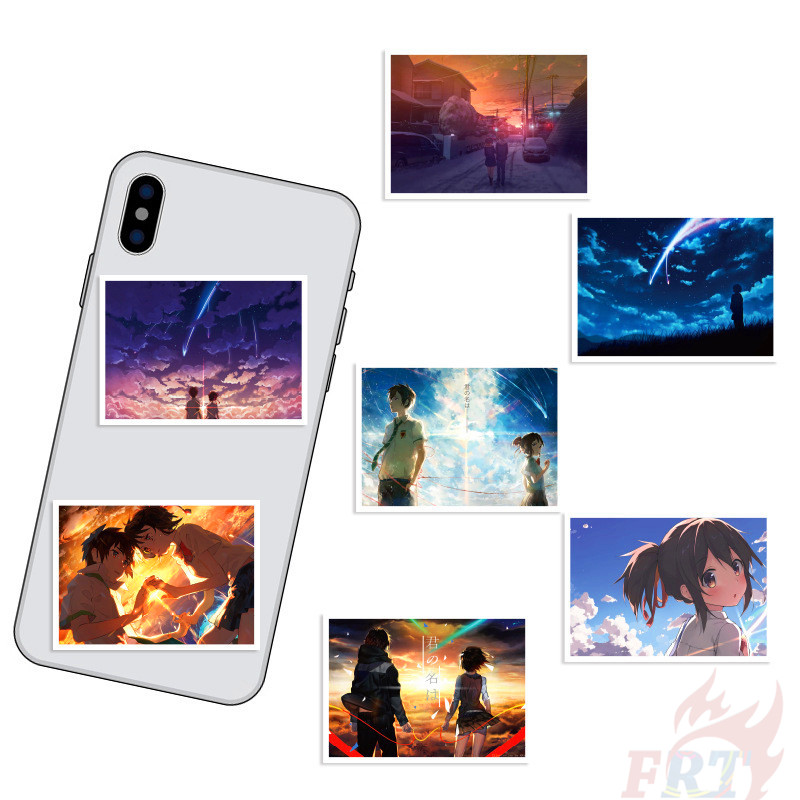 Set 30 Miếng Dán Trang Trí Hình Phim Hoạt Hình Your Name