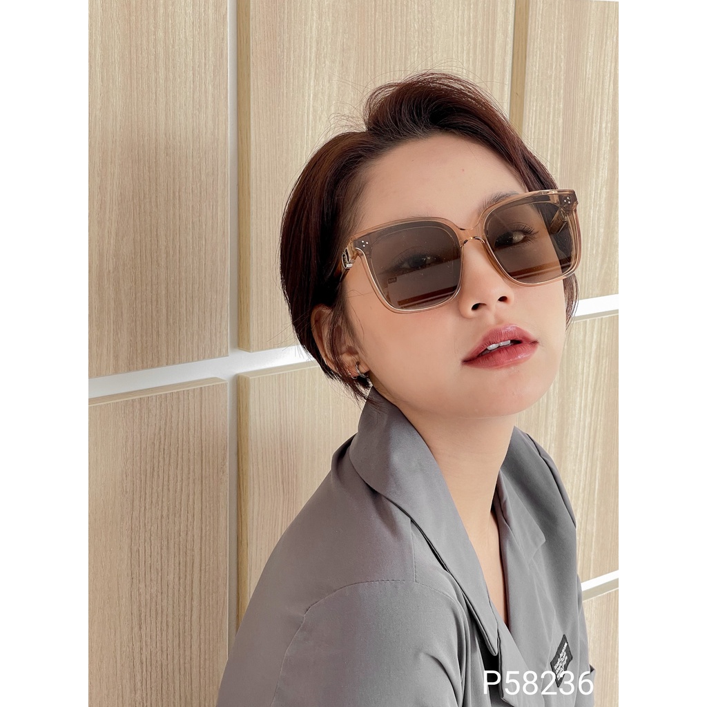 Kính mát nữ LILYEYEWEAR tròng vuông to phân cực chống tia UV400 bảo vệ mắt màu sắc thời trang P58236