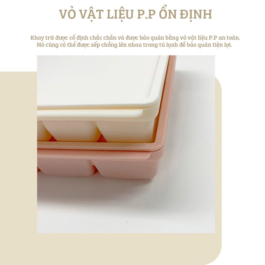 Khay trữ đông silicone chính hãng TGM Hàn Quốc