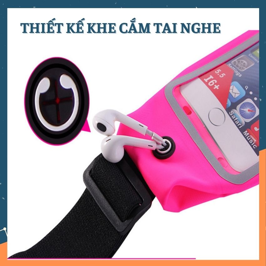 Túi Đựng Điện Thoại Nữ Nam Chống nước Đeo Bụng Chạy Bộ Tập Gym Đạp Xe Hoạt Động Thể Thao Ngoài Trời Zhipo 07
