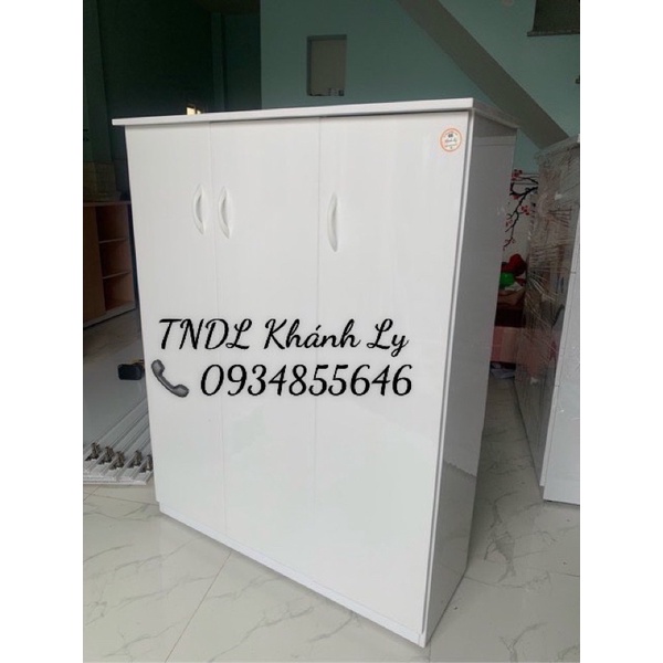 Tủ giày dép 3 cánh ngang 96 cao 123