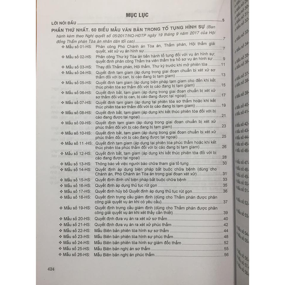 Sách - 230 biểu mẫu văn bản trong Tố Tụng Hình Sự, Tố Tụng Dân Sự, Tố Tụng Hành Chính
