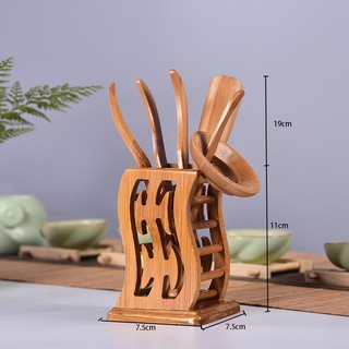 Bộ dụng cụ pha trà đạo bằng tre (nhiều mẫu)