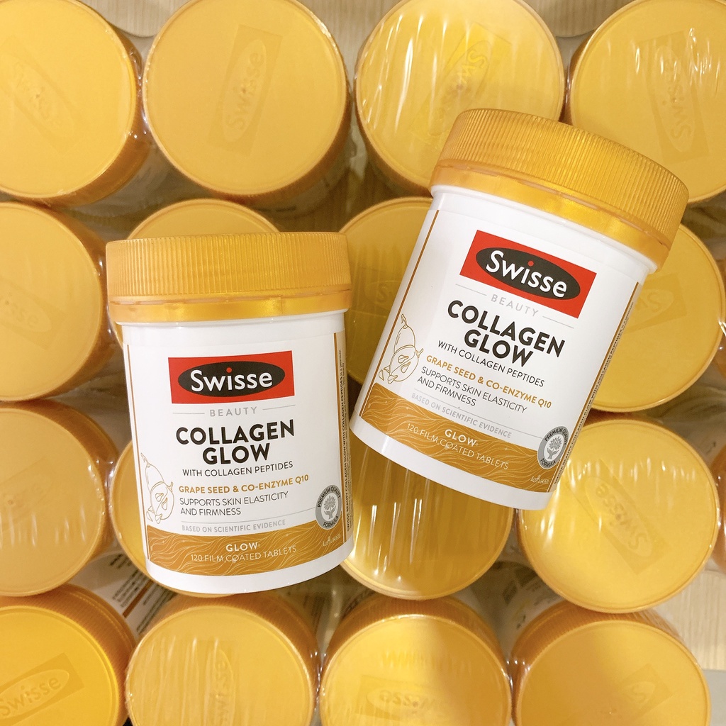 Viên uống đẹp da Swisse Collagen Glow 120v
