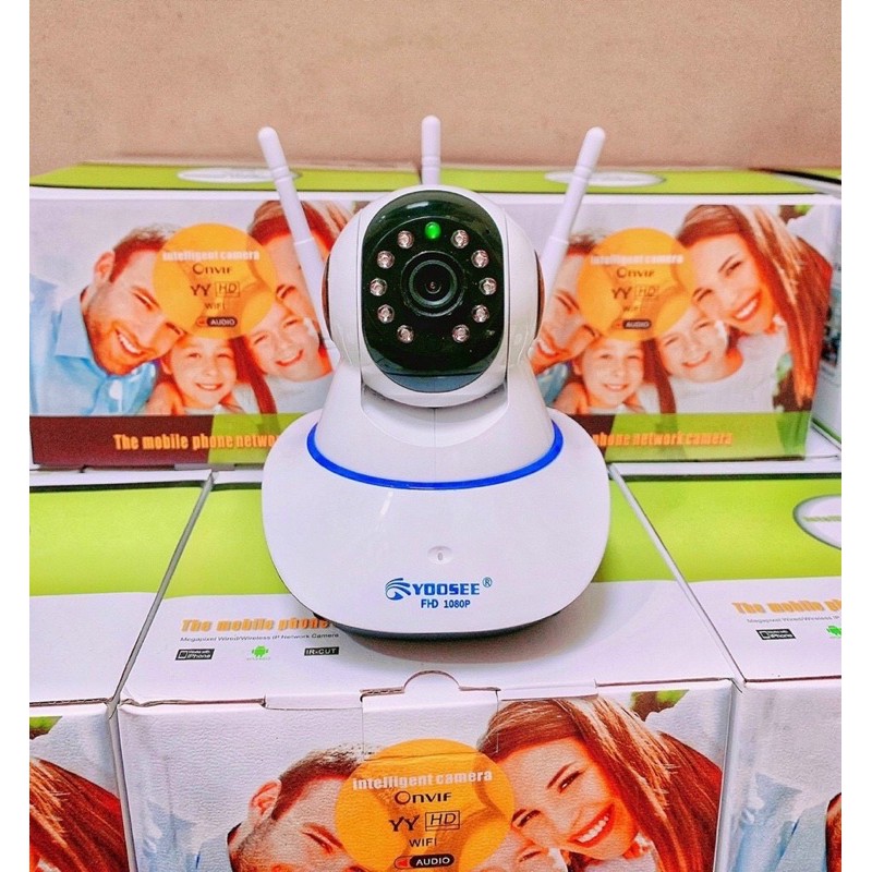 Camera wifi yoosee 3 râu Full HD, cam không dây 360 1080 2m KLH