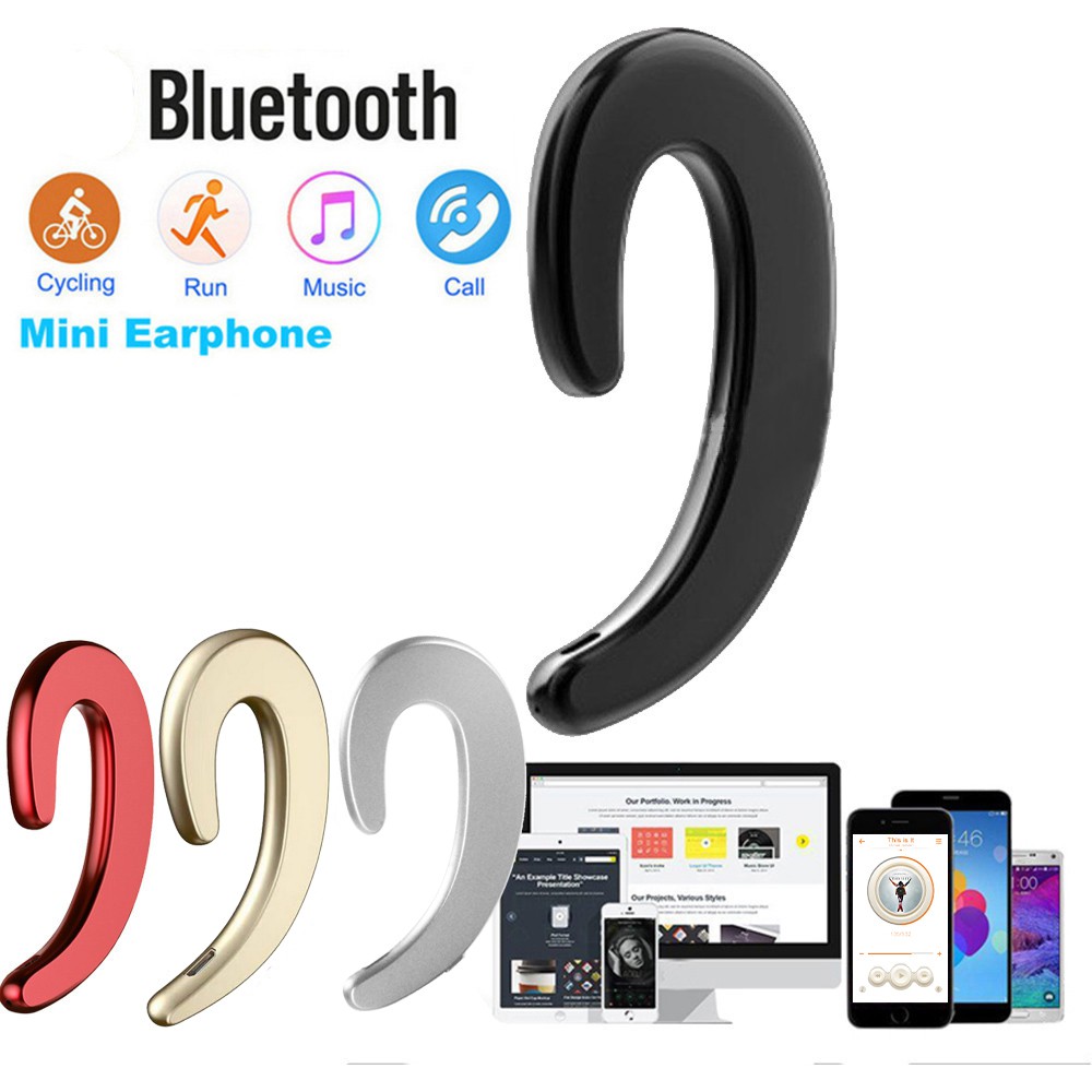 Bone Conduction Bluetooth 5.0 Earphone Wireless Headset Sport Stereo Headphones Earburd With Charging Box