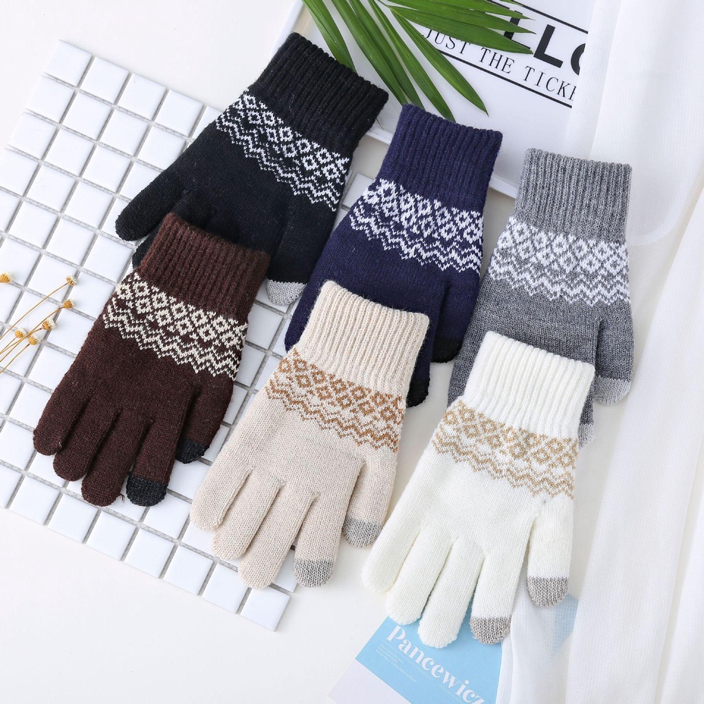 Găng Tay Len Cashmere Mềm Giữ Ấm Mùa Đông MIHAN1