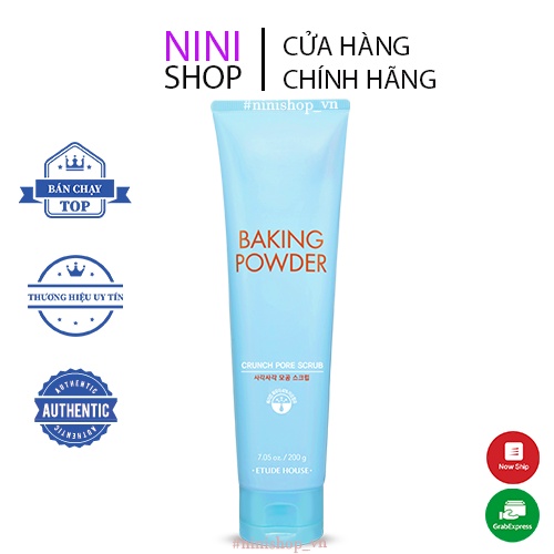 Tẩy tế bào chết và làm mát, sạch sâu Etude House Baking Powder Crunch Pore Scrub 200g - Ninishop