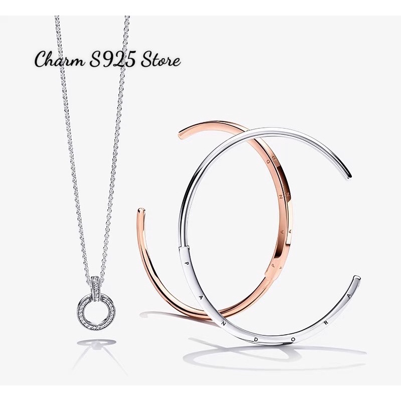 COMBO BỘ DÂY CHUYỀN + MẶT TRÒN ĐÍNH ĐÁ BẠC S925 HÀNG CAO CẤP