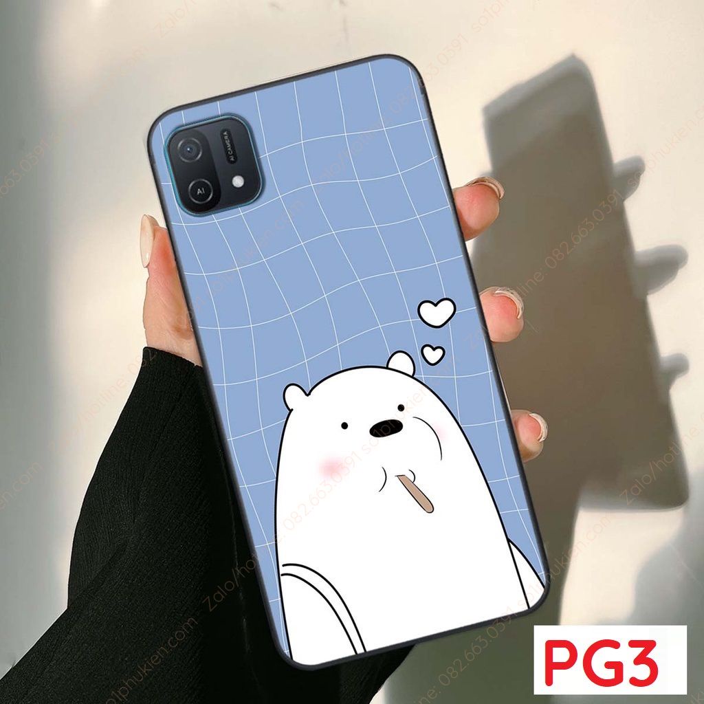 Ốp lưng Oppo A16k dẻo in hình bền đẹp, sắc nét thỏ, gấu đáng yêu dễ thương