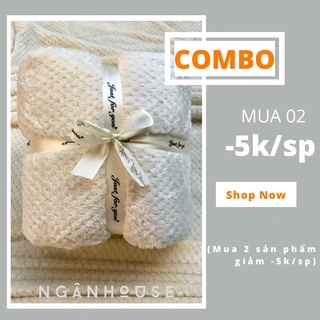 ♥️MẪU MỚI SIZE 2M2-Chăn Lông Tuyết Hạt Bắp Bảng Màu kẹo Ngọt-SIÊU XỊN