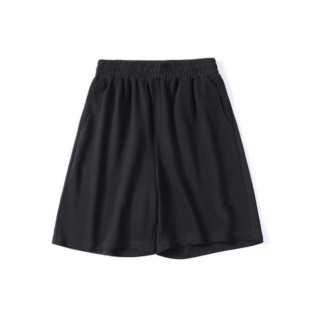 Quần đùi nam nữ ống rộng chất thun quần short unisex dáng thể thao SIB020