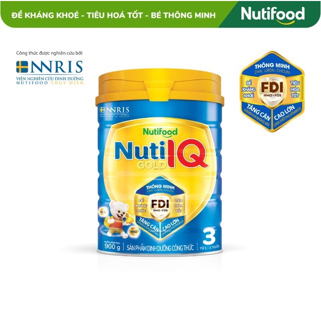 Sữa Bột Nutifood Nuti IQ Gold 3 900g/lon