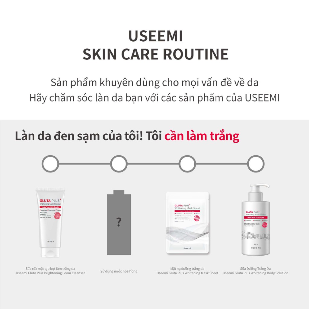 Sữa Dưỡng Thể Làm Trắng Da Useemi Gluta Plus 300ml | BigBuy360 - bigbuy360.vn