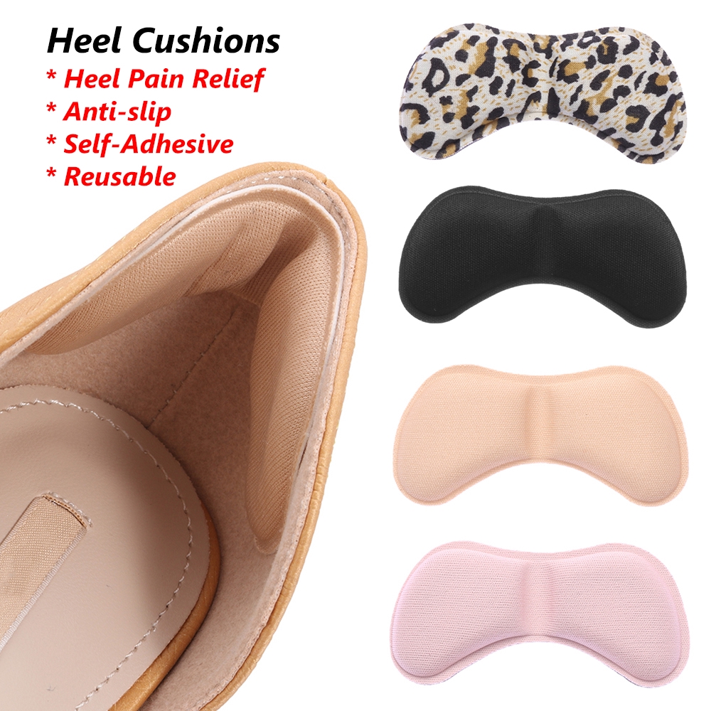 Set 2 miếng đệm lót gót chân khi mang giày cao gót chống trượt giúp giảm đau có thể tái sử dụng cho nữ