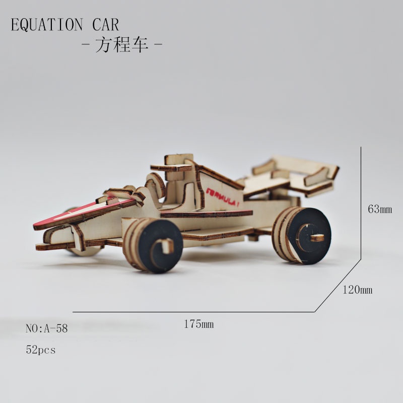 logo xếp hình Đồ Chơi Lắp Ráp Mô Hình Xe Hơi 3D Bằng Gỗ diy Chất Lượng Cao