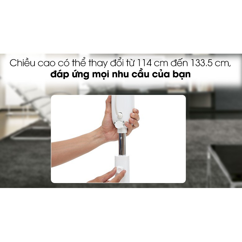 Quạt cây đứng Toshiba F-LSA10(W)VN(Trắng) công nghệ Nhật Bản, hoạt động êm ái