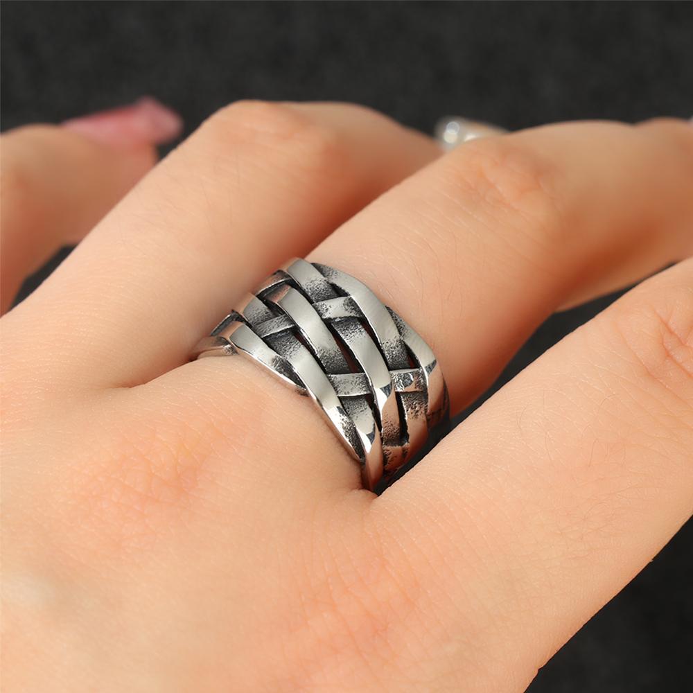 Nhẫn Khắc Biểu Tượng Viking 1 Phong Cách Rock Gothic