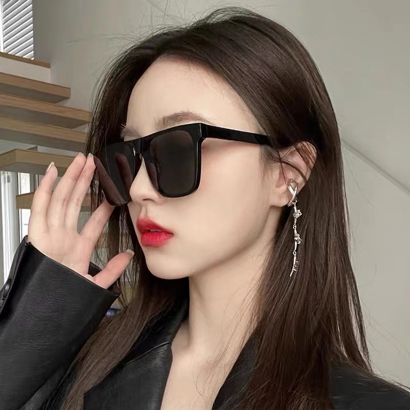 (HENGHA) Kính Mát Thời Trang Hàn Quốc Gọng Chữ Nhật Màu Kẹo Ngọt Chống Nắng