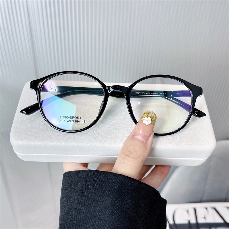 Kính Không Gọng TR90 Chống Ánh Sáng Xanh Siêu Nhẹ Phong Cách Retro Thời Trang