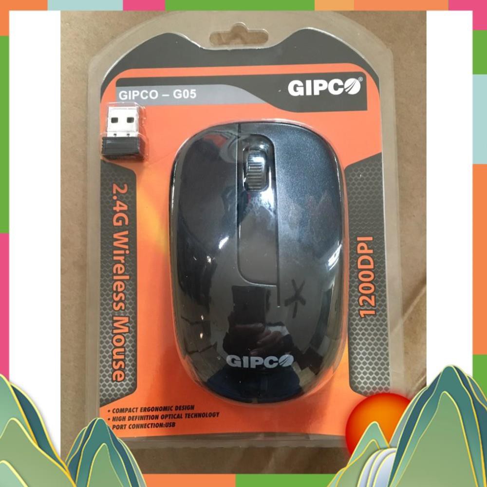 Chuột không dây GIPCO G05 - Chuột không dây bán chạy nhất đầu năm 2020 - Có pin tặng kèm - Bảo hành 12 tháng [ED]