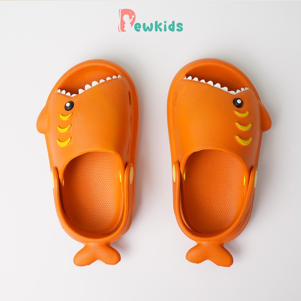 Dép sục cho bé Dewkids hở ngón hình cá mập nhiều màu sắc dễ thương - TD006