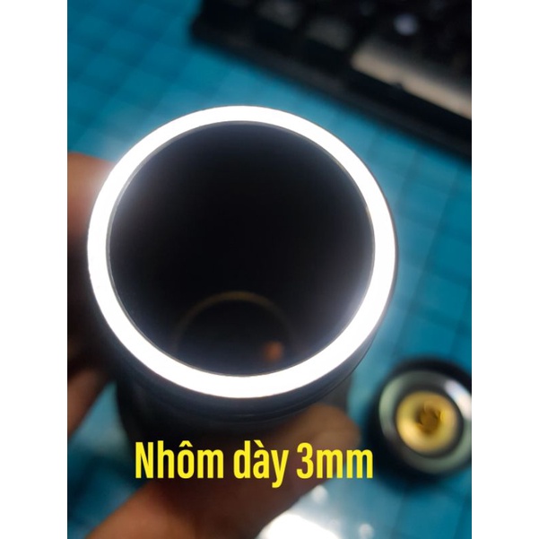 Đèn pin mod cao cấp SFP55/SFH55/ quang thông max 15000 lumen chóa sâu 5cm chiếu xa 800m