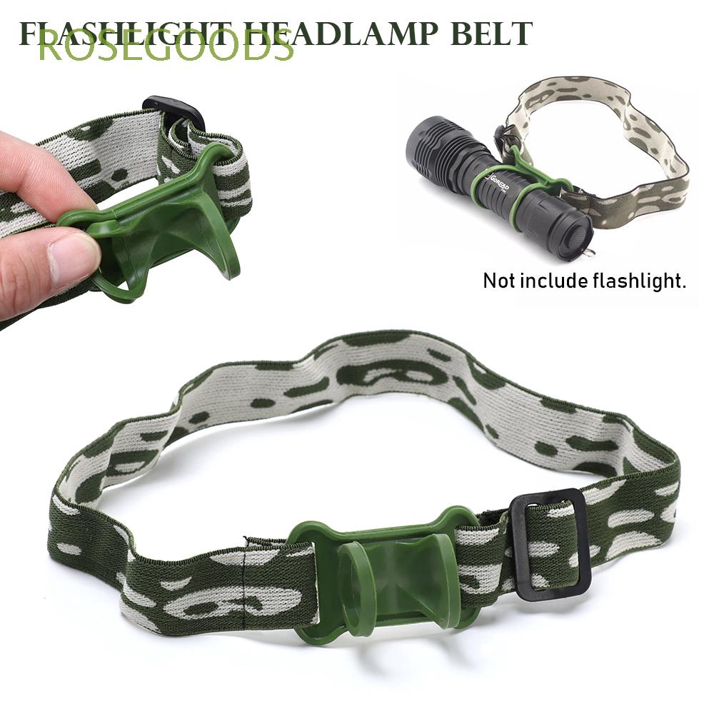 Dây Đeo Đèn Pin Trên Đầu Giúp Rảnh Tay 18650 Hoạ Tiết Màu Xanh Lá Rằn Ri Đẹp Mắt