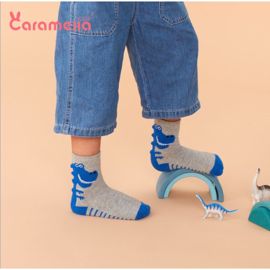 Set 3 tất cao cổ trẻ em Caramella túi zip