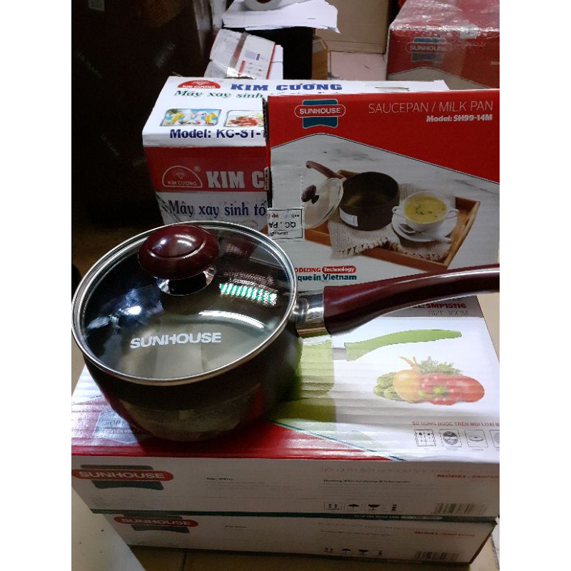 QUÁNH  BỘT  SUNHOUSE  14  CM  HỘP  KIM  NHÔM