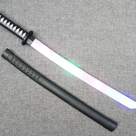 Kiếm nhựa đồ chơi katana trẻ em phát sáng phát nhạc có vỏ samurai