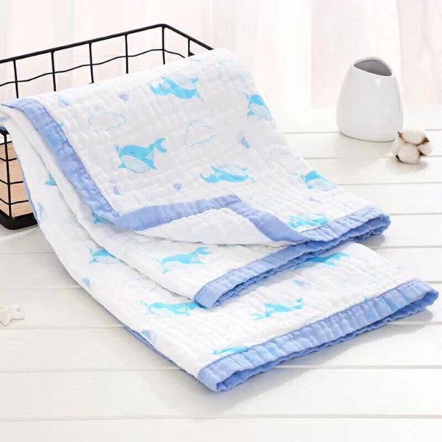 Chăn Aden sợi tre 4 lớp 120*120cm