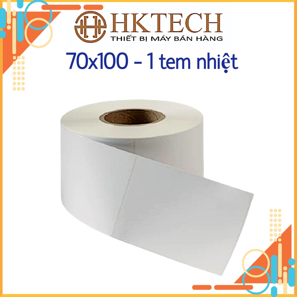 Decal in mã vận đơn, in tem nhãn khổ 70x100 mm, cuộn 30m