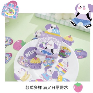 Hộp 45 sticker gấu cute
