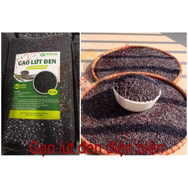 gạo lứt đen lứt điện biên đặc sản vùng cao thực phẩm sạch an toàn phù hợp cả giảm cân ăn kiêng